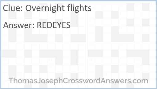 Overnight flights Answer