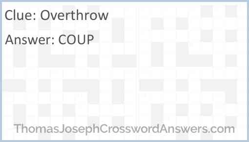 Overthrow Answer