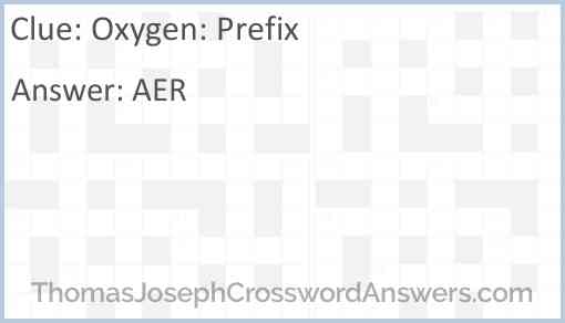 Oxygen: Prefix Answer
