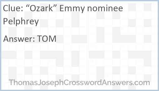 “Ozark” Emmy nominee Pelphrey Answer