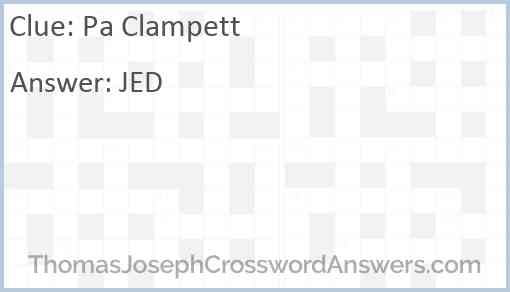 Pa Clampett Answer
