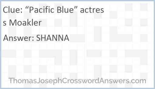 “Pacific Blue” actress Moakler Answer