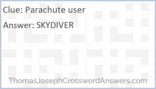 Parachute user Answer