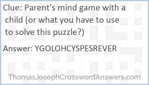 Parent's mind game with a child (or what you have to use to solve this puzzle?) Answer