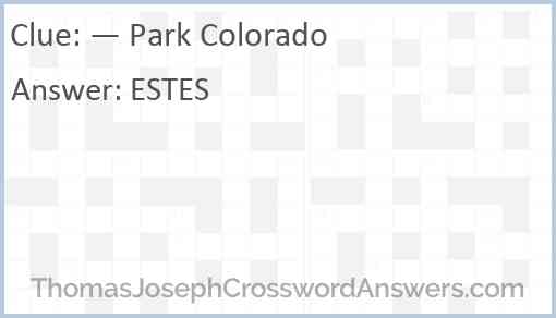 — Park Colorado Answer