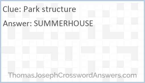 Park structure Answer
