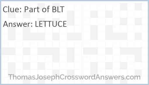 Part of BLT Answer