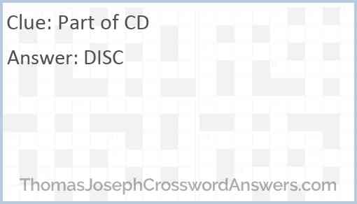 Part of CD Answer