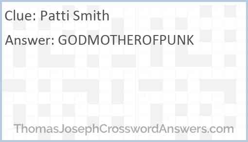 Patti Smith Answer