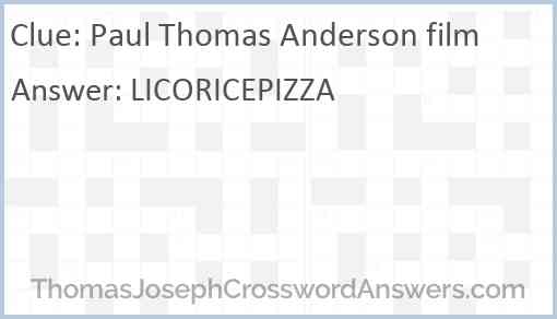 Paul Thomas Anderson film Answer