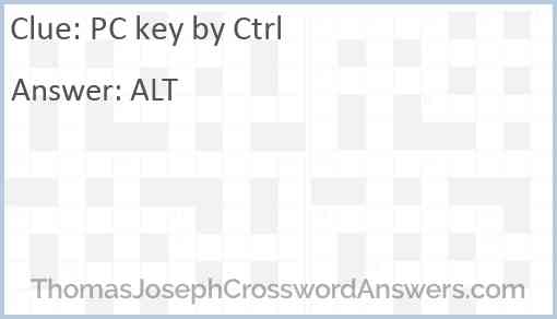 PC key by Ctrl Answer