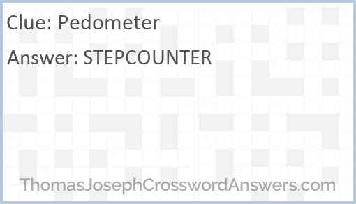 Pedometer Answer