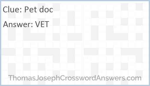 Pet doc Answer