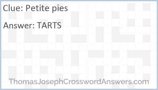 Petite pies Answer