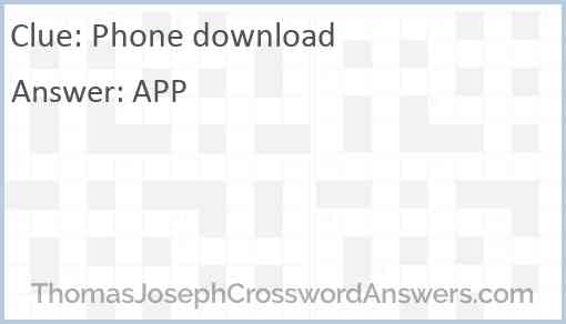 Phone download Answer