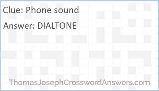 Phone sound Answer