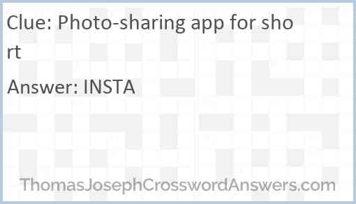 Photo-sharing app for short Answer