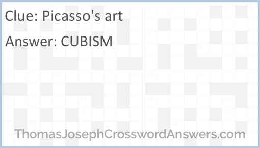 Picasso's art Answer