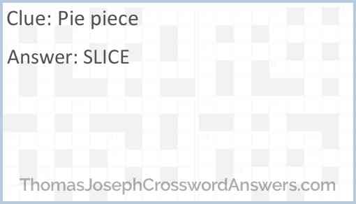 Pie piece Answer