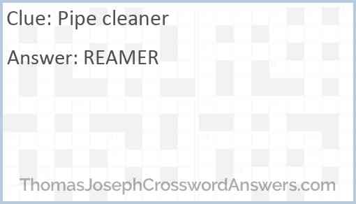 Pipe cleaner Answer