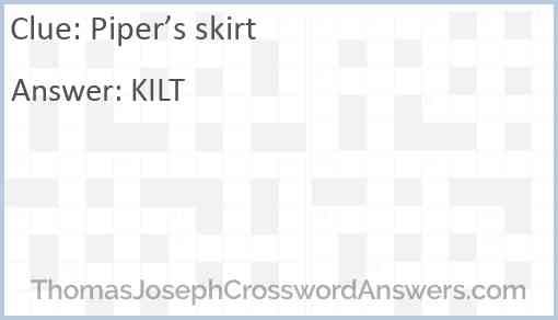 Piper’s skirt Answer