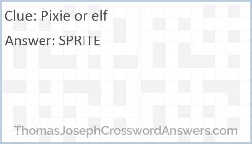 Pixie or elf Answer