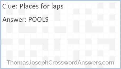 Places for laps Answer