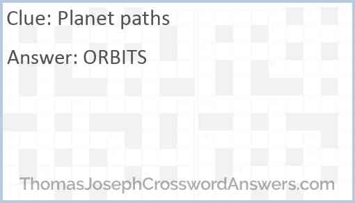 Planet paths Answer