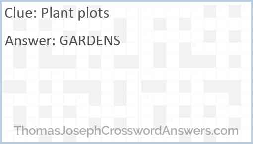 Plant plots Answer