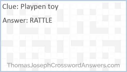 Playpen toy Answer