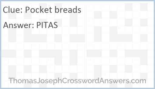 Pocket breads Answer