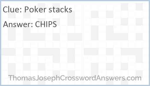 Poker stacks Answer