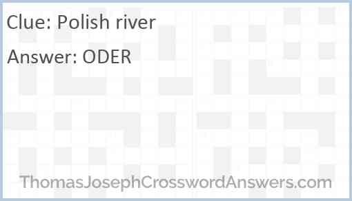 Polish river Answer