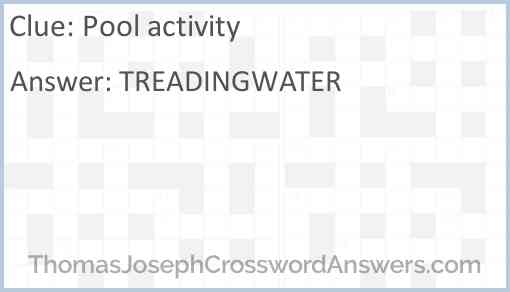 Pool activity Answer