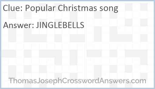 Popular Christmas song Answer