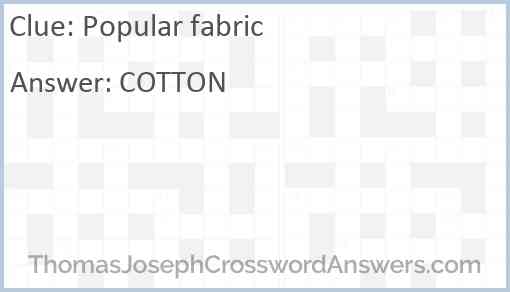 Popular fabric Answer