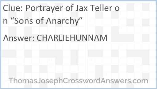 Portrayer of Jax Teller on “Sons of Anarchy” Answer