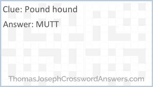 Pound hound Answer
