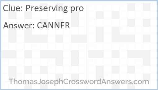 Preserving pro Answer