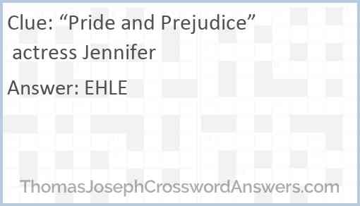 “Pride and Prejudice” actress Jennifer Answer