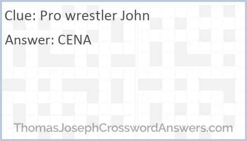 Pro wrestler John Answer