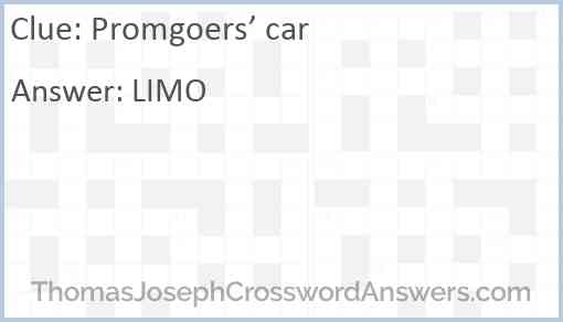 Promgoers’ car Answer