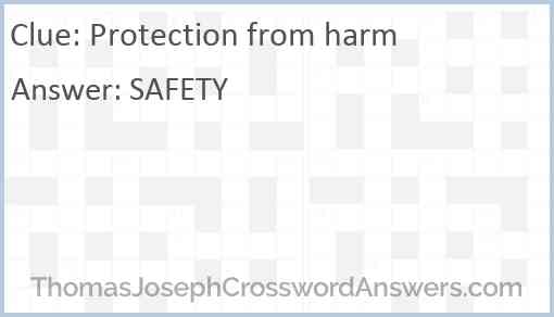 Protection from harm Answer