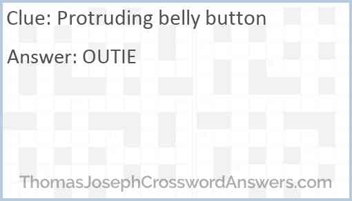 Protruding belly button Answer