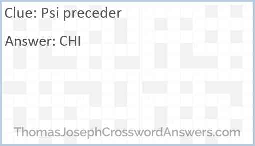 Psi preceder Answer