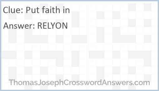 Put faith in Answer