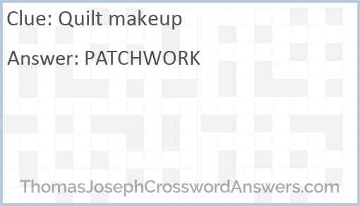 Quilt makeup Answer