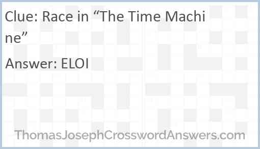 Race in “The Time Machine” Answer