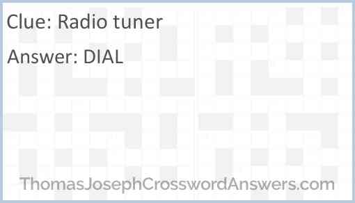 Radio tuner Answer