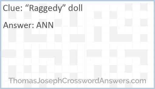 “Raggedy” doll Answer